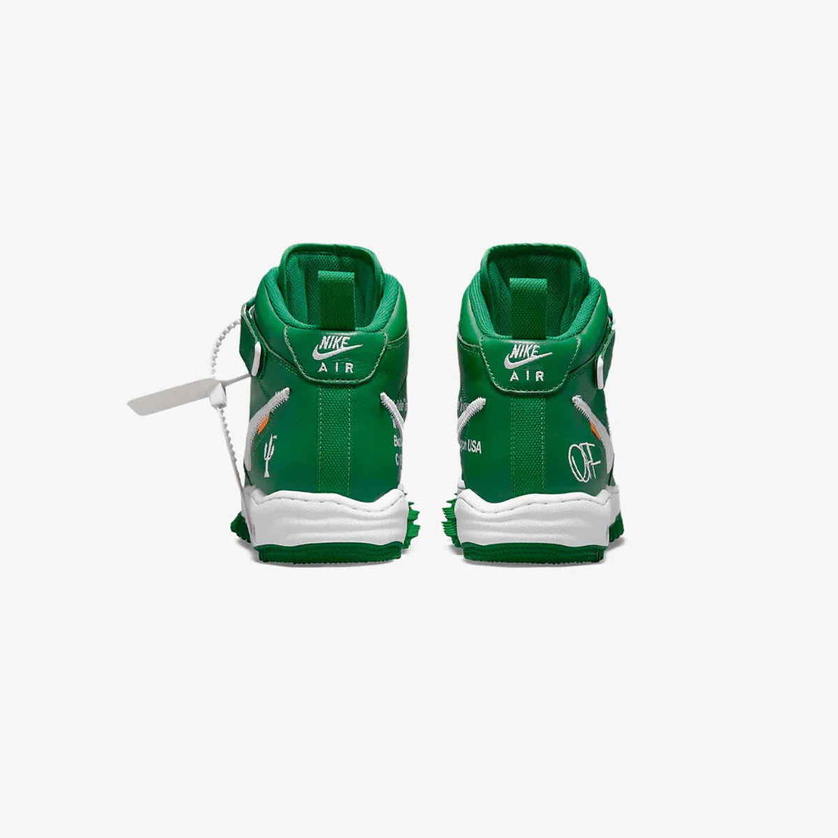 Off-White x Nike Air Force 1 Mid "Pine Green" - CBM-KICKS.RO