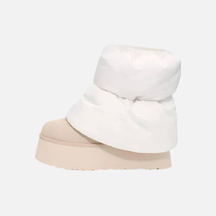 UGG Classic Mini Dipper Puffer "White Ceramic" - CBM-KICKS.RO