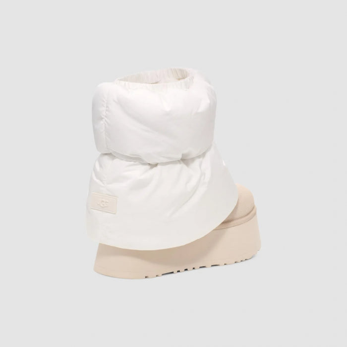 UGG Classic Mini Dipper Puffer "White Ceramic" - CBM-KICKS.RO